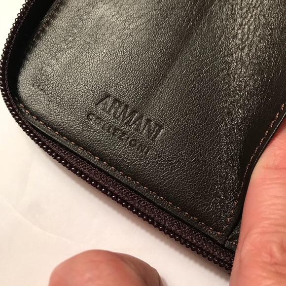 Armani Leather Wallet/Clutch NWOT! - Picture 5 of 8